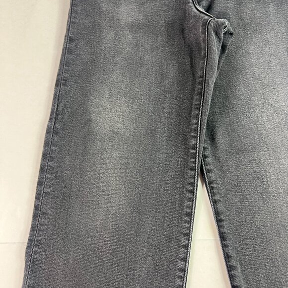 Levi's Jeans Women's 26x25* Ribcage High Rise Straight Ankle Black Denim Tag 26 - Picture 4 of 16